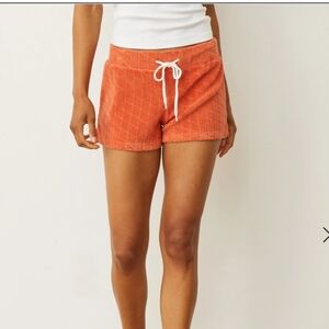 Monrow Diamond terry-cloth shorts L